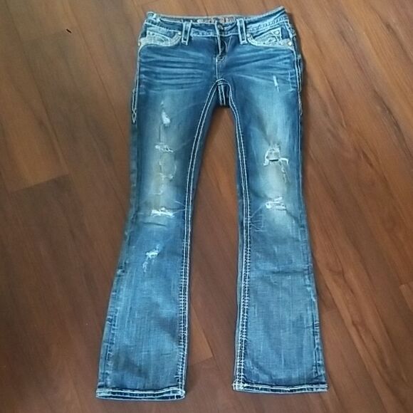 ROCK REVIVAL Boot Cut Jeans Womens size 28, Inseam 28 Brand new - Picture 1 of 8